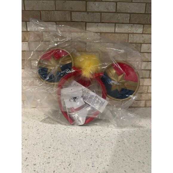 Disney Parks Marvel Captain Marvel “Higher Further Faster” Mohawk Mickey Ears - Picture 1 of 2